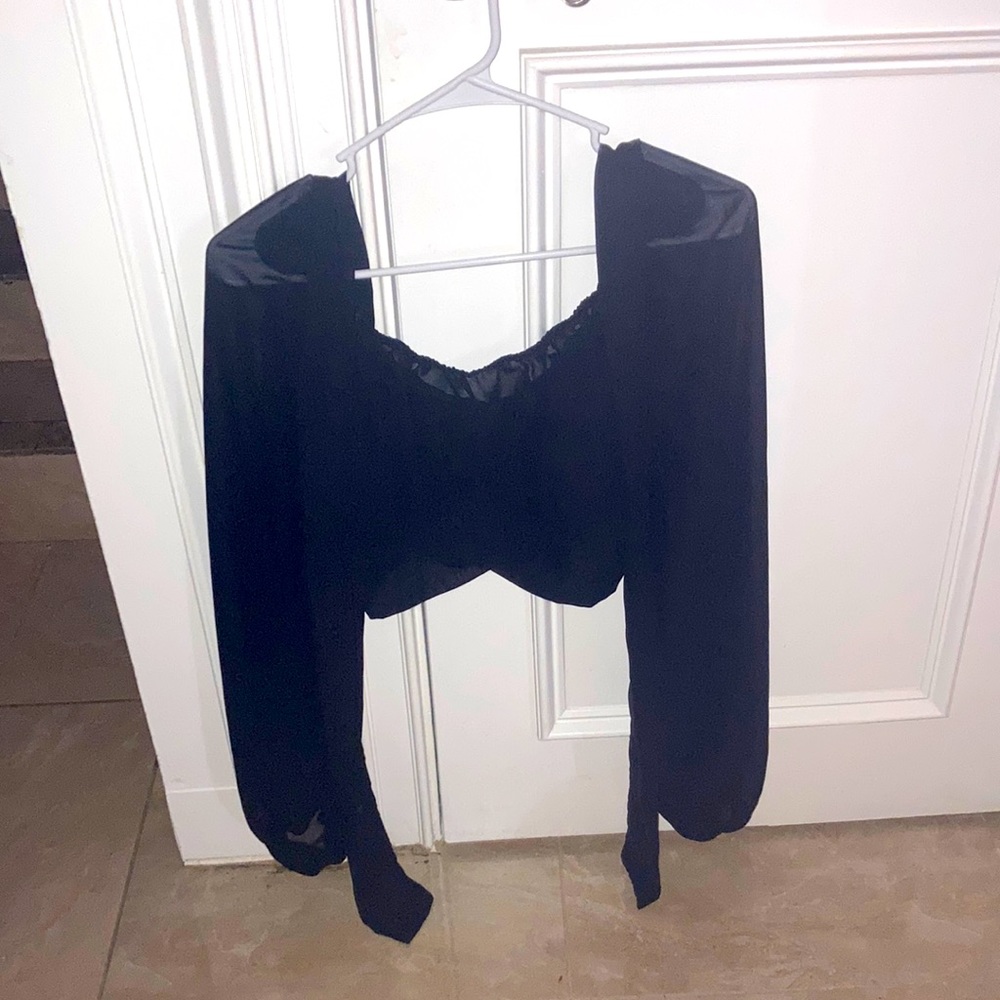 Black Crop Top XL From Shein